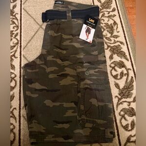 Lee Men’s Camo Cargo Shorts in Olive/Brown